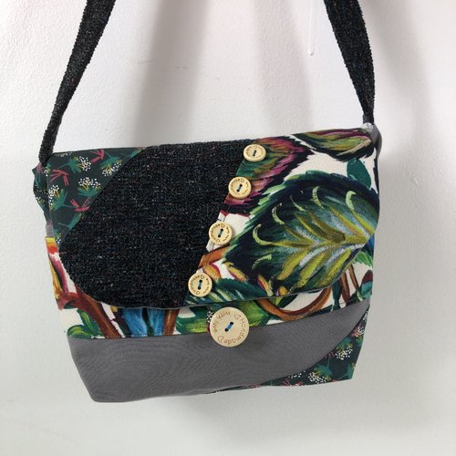 Sac minaudière tissus patchwork collection lidia réf 7386