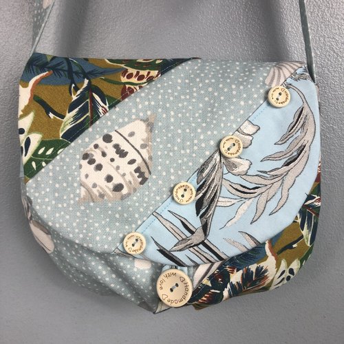 Sac minaudière tissus patchwork collection lina réf 5083