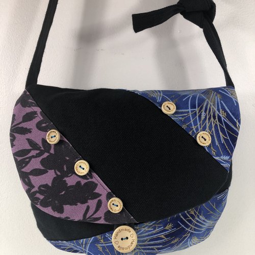 Sac minaudière tissus patchwork collection lina réf 7039