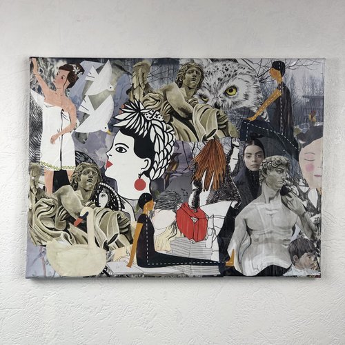Tableaux collage  toile tendue 1112