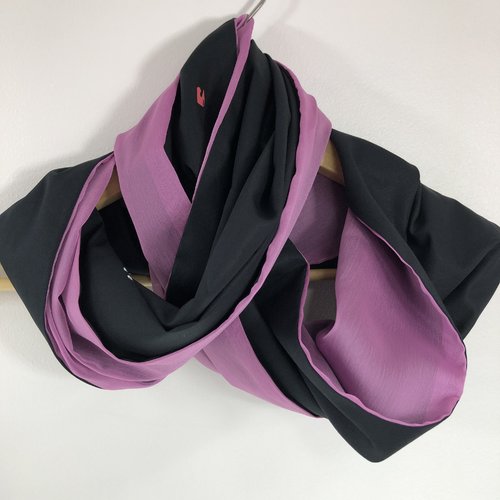 Echarpe tubulaire /snood tissus réversible réf 1808