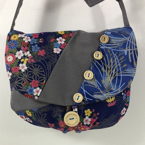 Sac minaudière tissus patchwork collection lina réf 7166