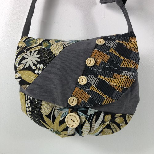 Sac minaudière tissus patchwork collection lina réf 7156