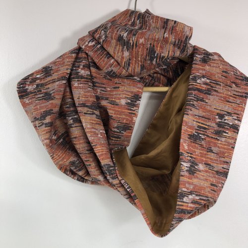 Echarpe tubulaire /snood tissus réversible réf 1655