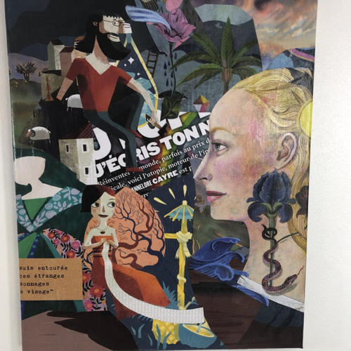 Tableaux collage  toile tendue 2540