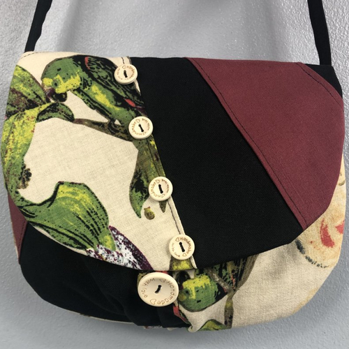 Sac minaudière tissus patchwork collection lina réf 5028