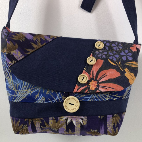 Sac minaudière tissus patchwork collection lidia réf 7371
