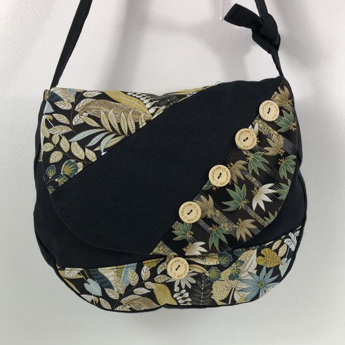 Sac besace tissus patchwork bandoulière collection laura 7299