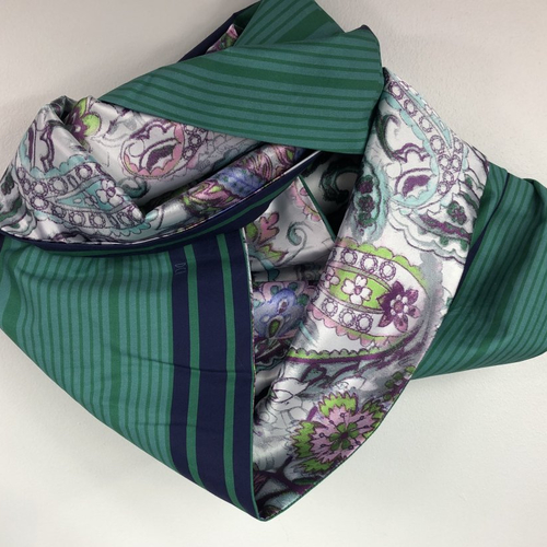 Echarpe tubulaire /snood tissus réversible réf 0870