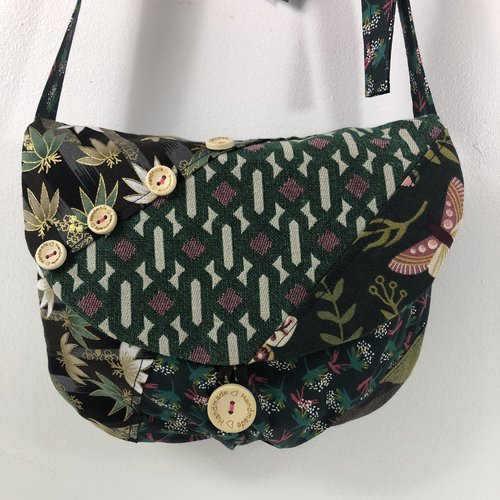 Sac minaudière tissus patchwork collection lina réf 7131