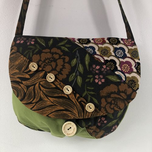 Sac minaudière tissus patchwork collection lina réf 7097