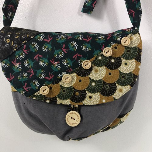 Sac minaudière tissus patchwork collection lina réf 7136