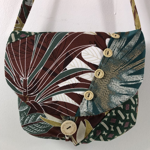 Sac minaudière tissus patchwork collection lina réf 7310