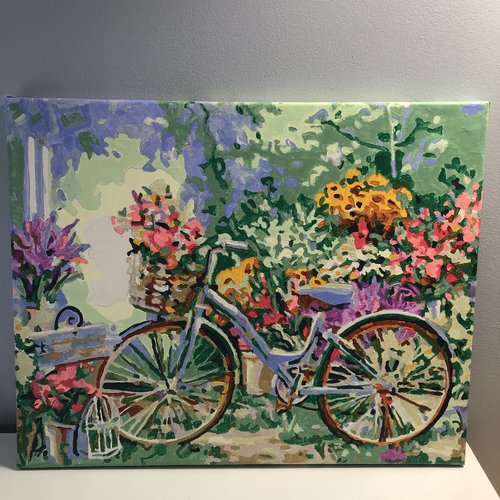 Tableau toile tendue peinture acrylique réf 8660