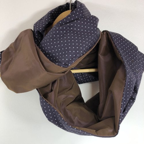 Echarpe tubulaire /snood tissus réversible réf 2187