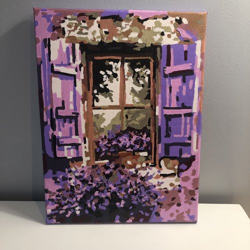 Tableau toile tendue peinture acrylique réf 8802