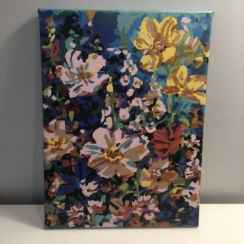 Tableau toile tendue peinture acrylique réf 8808
