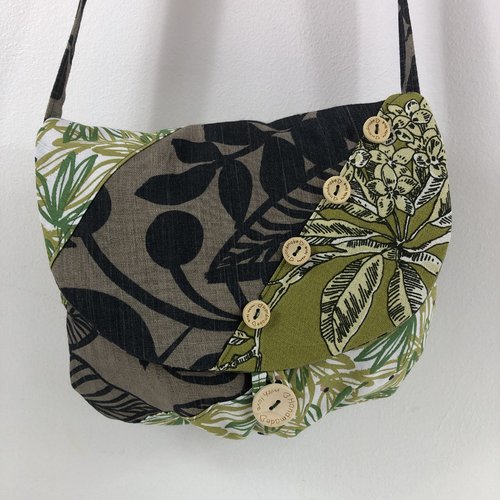 Sac minaudière tissus patchwork collection lina réf 7320