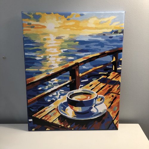 Tableau toile tendue peinture acrylique réf 8782