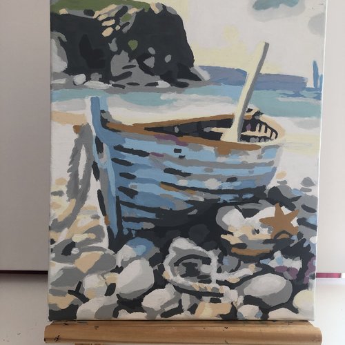 Tableau toile tendue peinture acrylique réf 8881