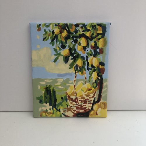 Tableau toile tendue peinture acrylique réf 8900