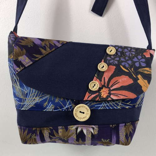 Sac minaudière tissus patchwork collection lidia réf 7371