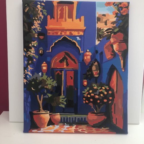 Tableau toile tendue peinture acrylique réf 8942