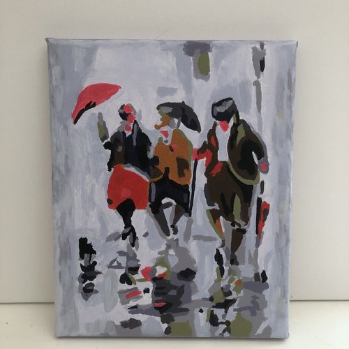 Tableau toile tendue peinture acrylique réf 9004