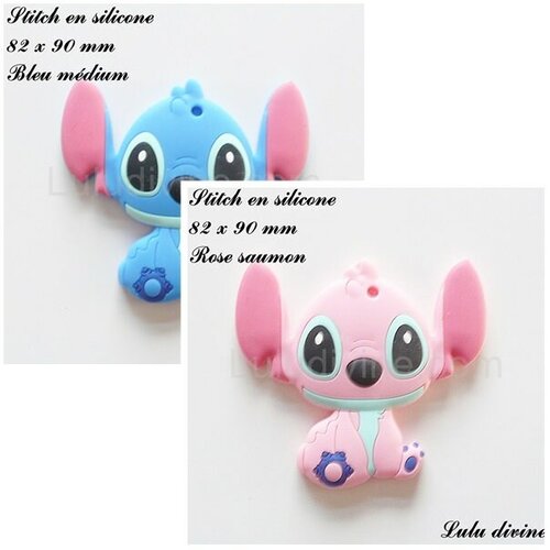 Stitch en silicone de 82 x 90 x 9 mm