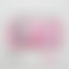 Etiquette tissée  - little girl -  28 x 60 mm, rose nuage petite fille 