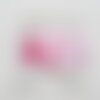 Etiquette tissée  - little girl -  28 x 60 mm, rose nuage poupée 