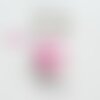 1 pince rond, attache tétine rose nuage poupée little girl passant de 25 mm 