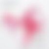 Ruban élastique blanc coeur parme rose rouge de 15 mm vendu au mètre