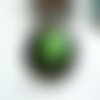 1 pince bretelle, attache tétine &amp; doudou noire petit monstre rigolo vert 