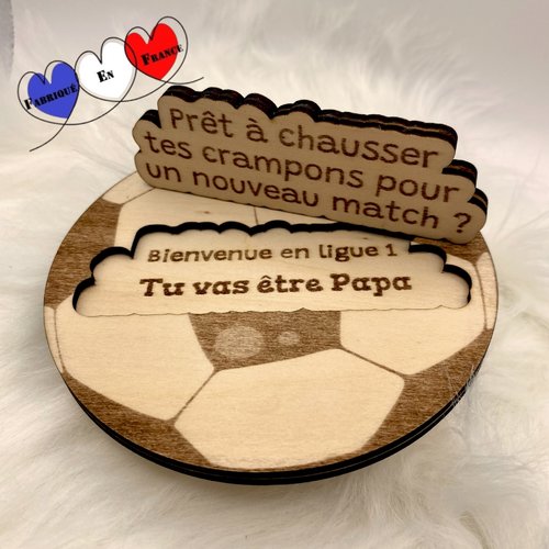 Annonce surprise papa, parrain, témoin football