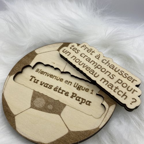 Ballon de foot personnalisé – annonce surprise papa, parrain, témoin