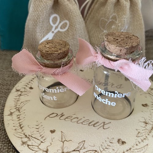 Coffret bébé souvenirs précieux mes premières dents et ma première mèche de cheveux