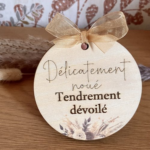 Annonce grossesse en bois - demande marraine, parrain…