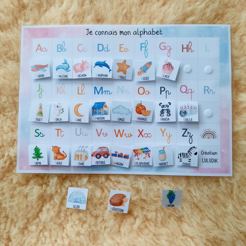Je connais mon alphabet - apprentissage des lettres de l'alphabet - maternelle