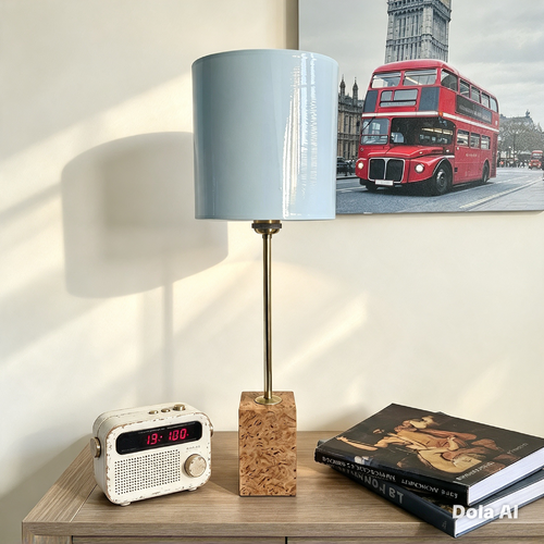 Lampe à poser artisanale -elégance d'eucalyptus