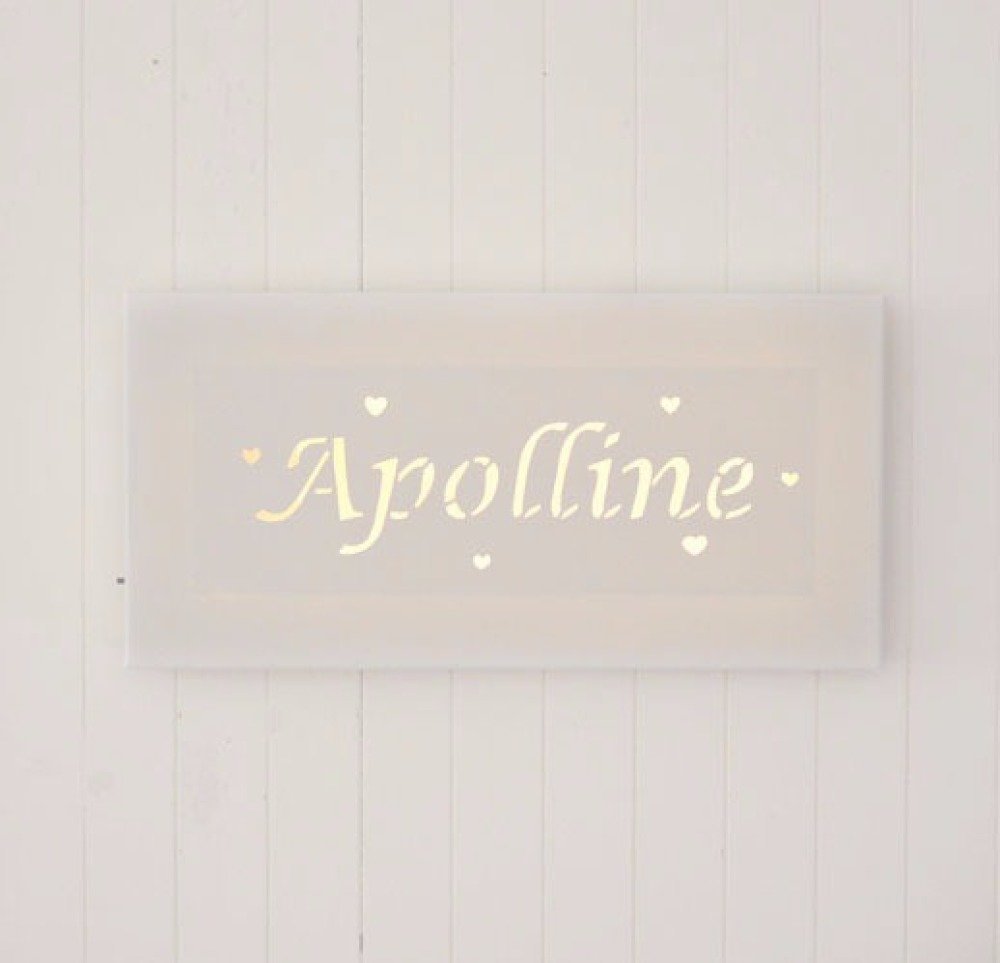 Tableau lumineux led prénom