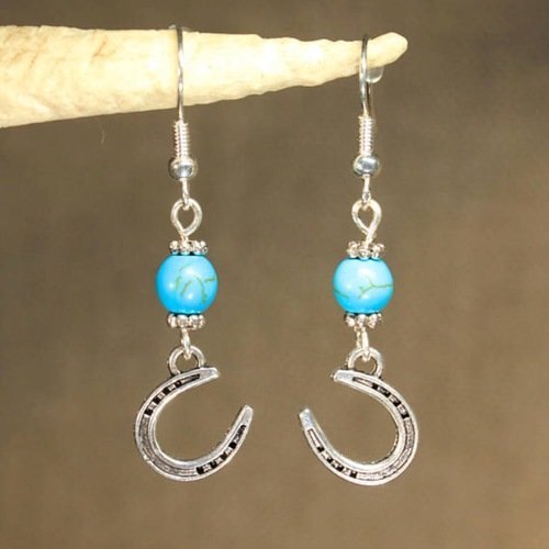 Boucles d'oreilles "fer à cheval"