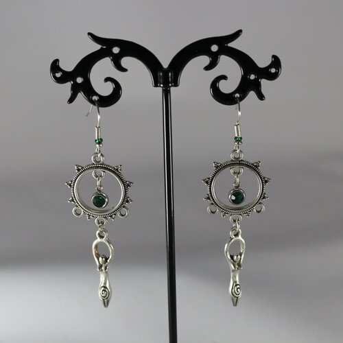 Boucles d'oreilles déesse wicca