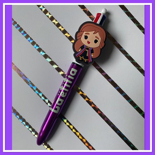 Stylo bic 4 couleurs personnalise avec breloque disney