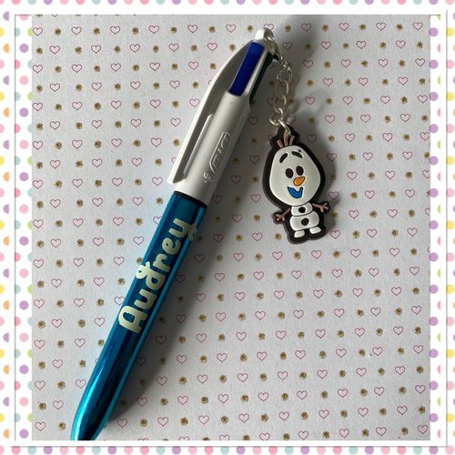 Stylo bic 4 couleurs personnalisable breloque disney