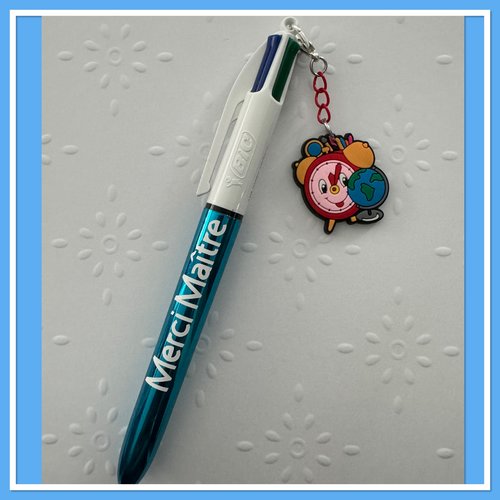 Stylo bic 4 couleurs merci maitre