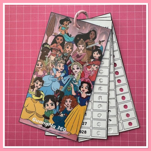 Nuancier pour feutres guangna 360 avec les numéros classés