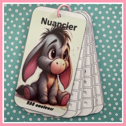 Nuancier pour feutres en 288 couleurs guangna - tooli art - languo - grasp ou toutes autres marques