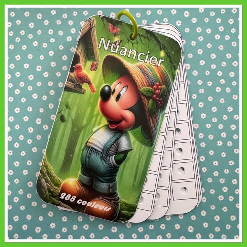 Nuancier pour feutres en 288 couleurs guangna - tooli art - languo - grasp ou toutes autres marques