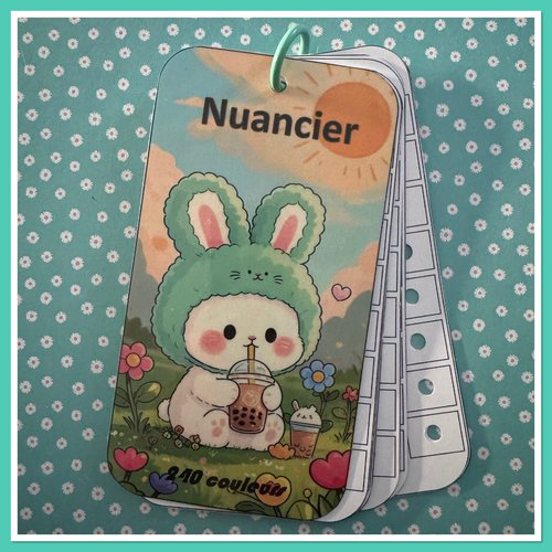 Nuancier pour feutres en 288 couleurs guangna - tooli art - languo - grasp ou toutes autres marques